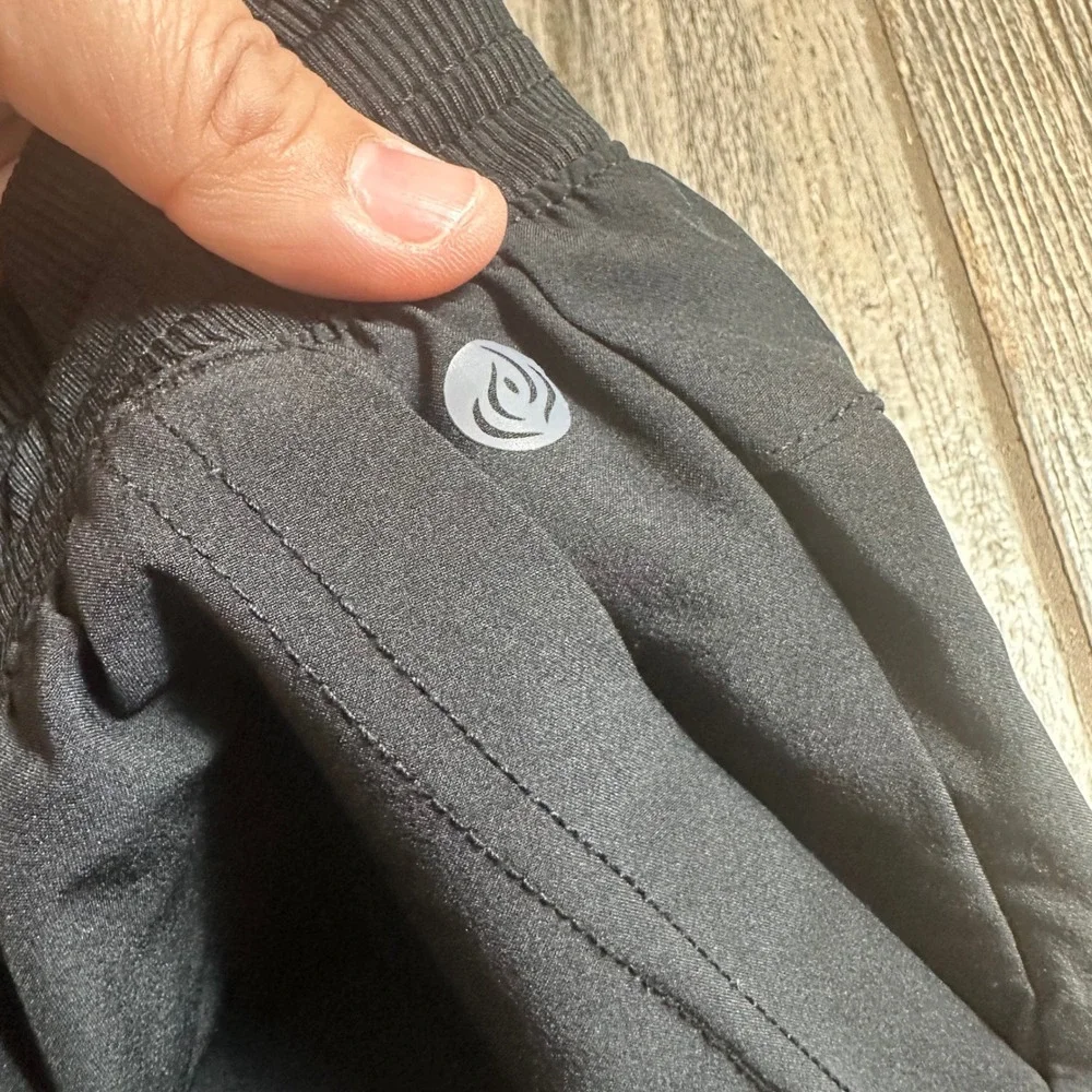 Apana Black Drawstring Ruched Ankle Jogger Pants Womens Size XS Athletic‎ Casual